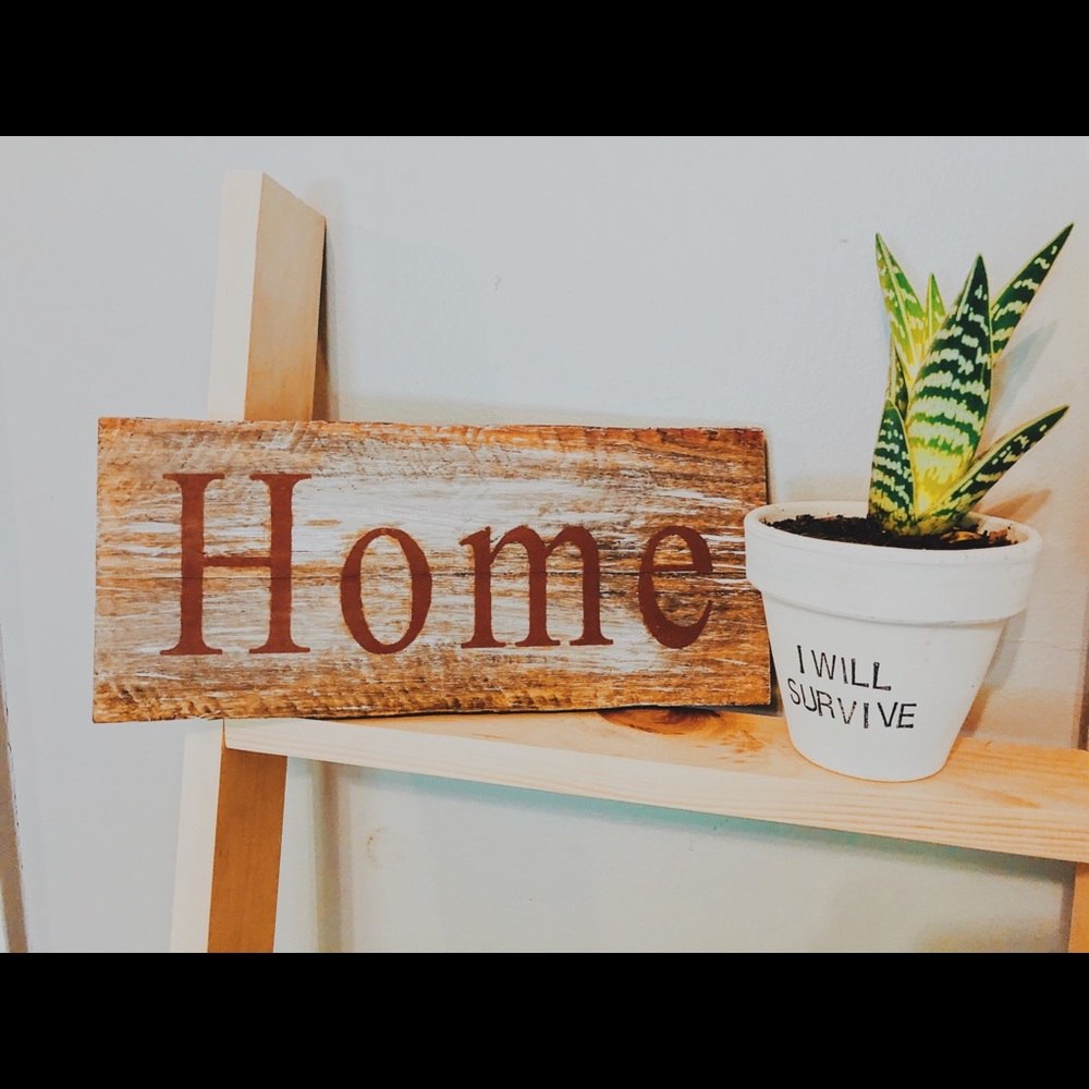 Home sign/home decor sign/collage sign
